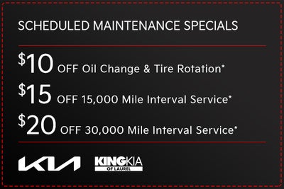 Scheduled Maintenance Specials